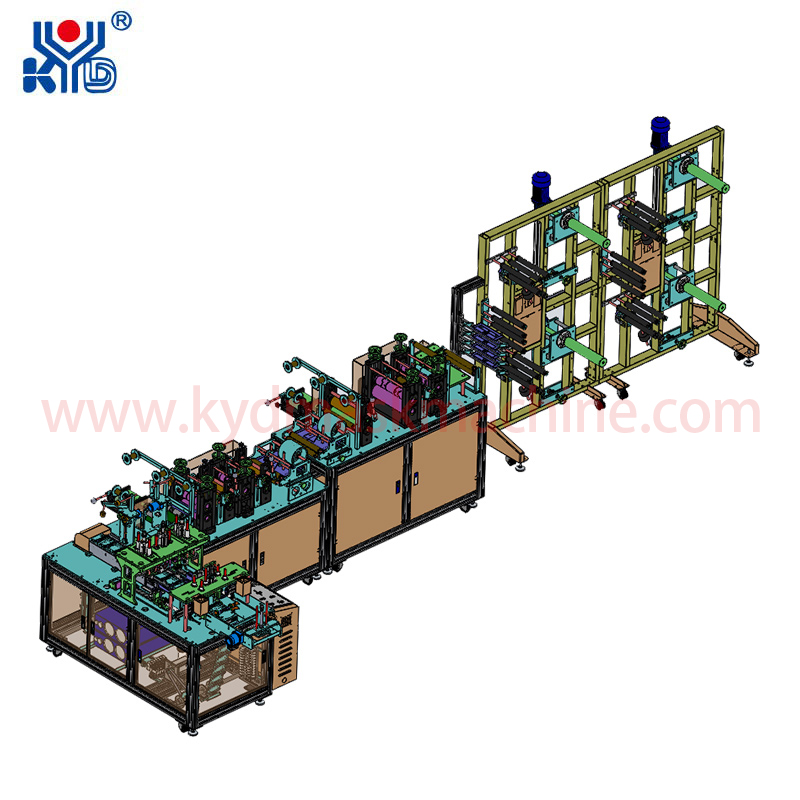 Best Automatic 1+1 KF94 Fish Shape Mask Machine